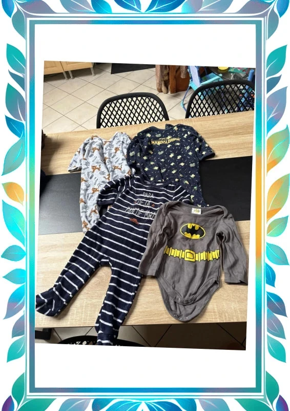 Pyjamaset 9 maanden + 1 lange mouw body 9-12 maanden – photo 2